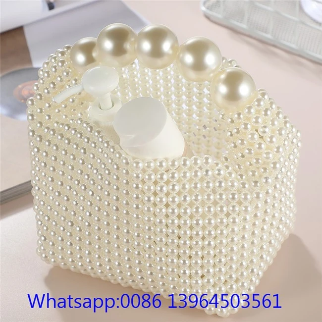 กระเป๋าคลัตช์ไข่มุกแฮนด์เมด