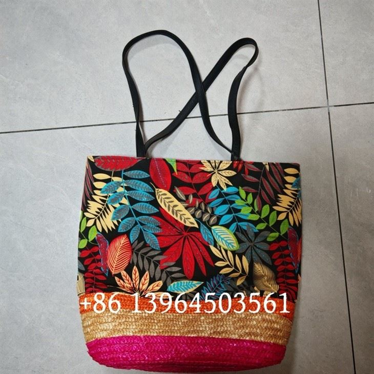 Real Straw Wheat Women Beach Baskets