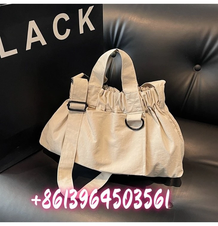 Nylon Fabric Shoulder Bag Beige suppliers