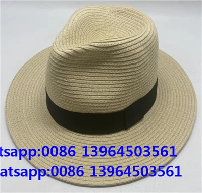 หมวกทรงเฟโดราแบบลำลอง Stingy Paper Straw Hat